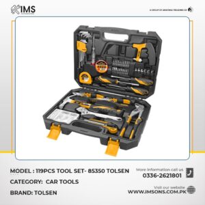 119PCS TOOL SET- 85350 Tolsen Black color box with different tools