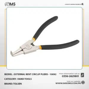 TOLSEN EXTERNAL BENT CIRCLIP PLIERS -10092