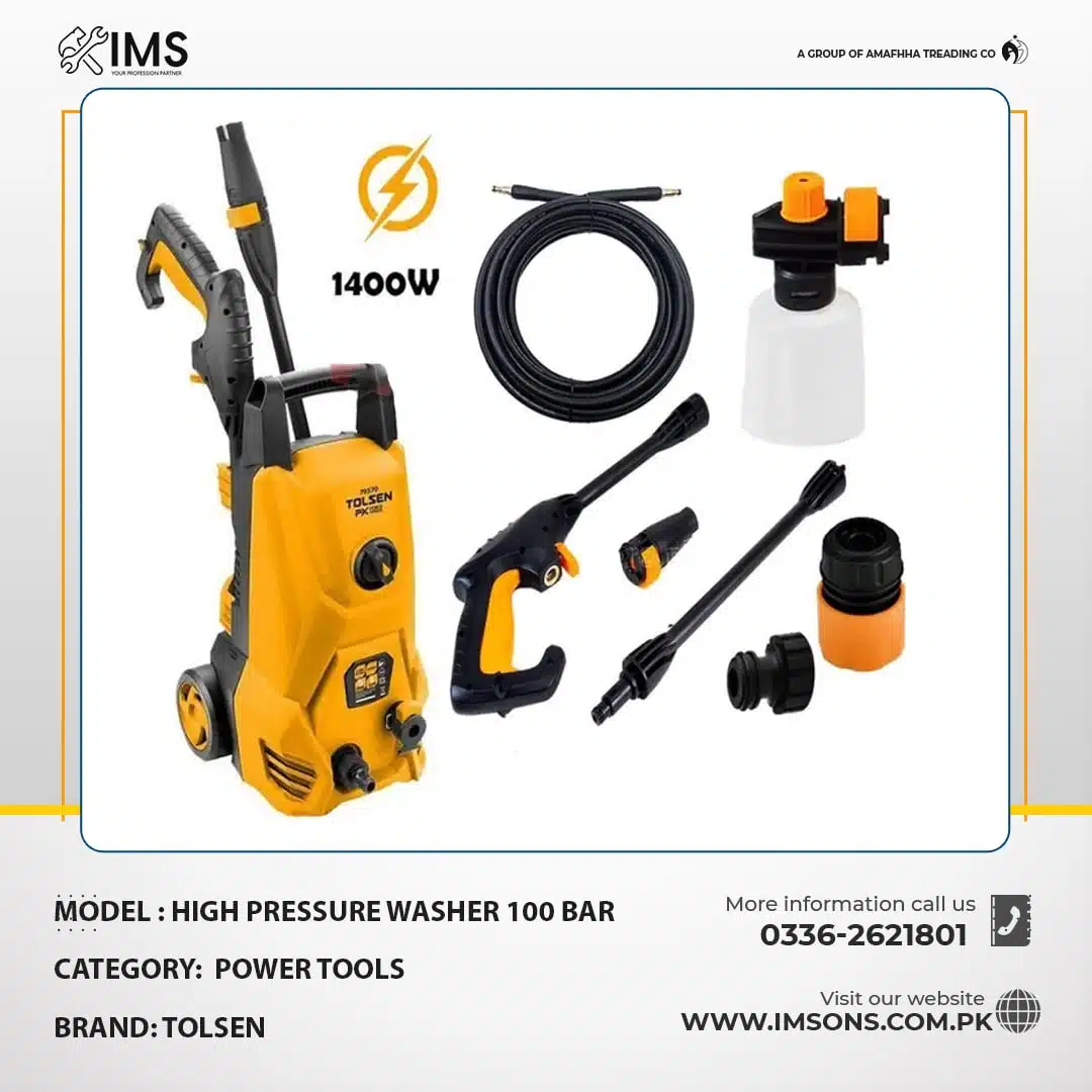 High Pressure Washer 100 Bar (1400 W) – 79570