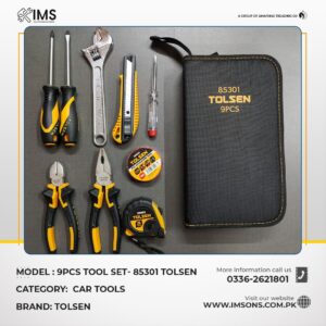 Tolsen 85301 Tools Set for DIY Tools and Hand Tools with Screw Driver measuring Tape cutter pliers