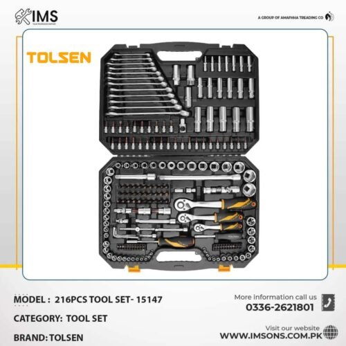 TOLSEN 216PCS TOOL SET- 15147