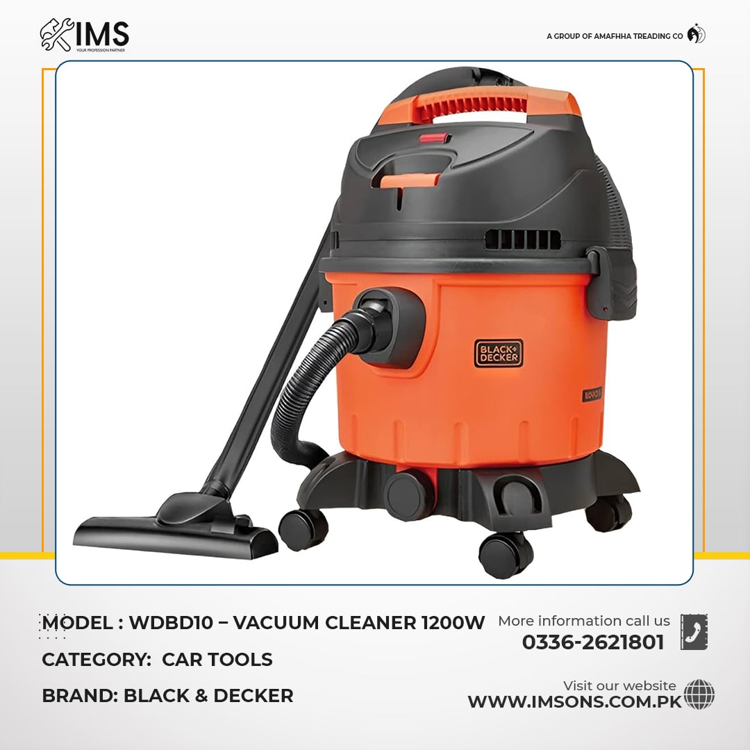 Vacuum Cleaner 1200W WDBD10 Black+Decker
