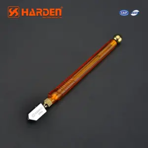 Harden Oil cutter picture that has orange holder and a cutterin front