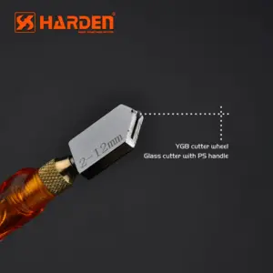 Harden Oil cutter picture that has orange holder and a cutterin front