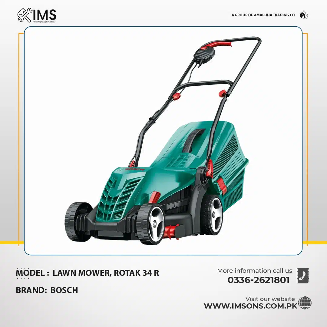 Bosch Lawn Mower, 1300W, ROTAK 34 R