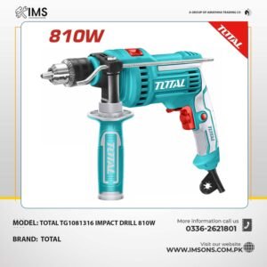 TOTAL TG1081316 Professional Impact Drill | 810W High Power