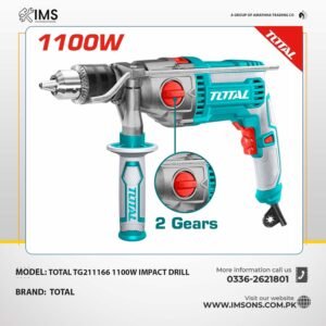 TOTAL TG211166 16mm 1100W Heavy-Duty Impact Drill