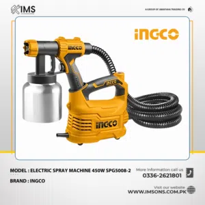 INGCO Floor Based HVLP Electric Sprayer Gun 550W – SPG5008-2