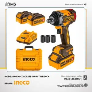 Ingco Lithium-Ion Cordless 500N.m Impact Wrench 20V CIWLI2050