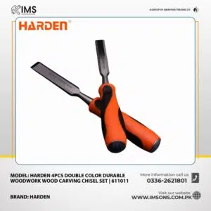 Harden 4PCS Double Color Durable Woodwork Wood Carving Chisel Set 611011