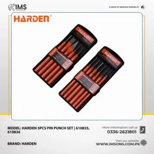 Harden 5Pcs Pin Punch Set 610835, 610836