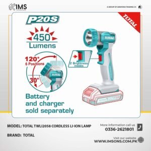 TOTAL TWLI2058 Cordless Li-ion Work Lamp