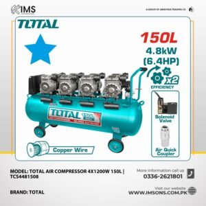 Total Air Compressor 4X1200W 150L TCS4481508