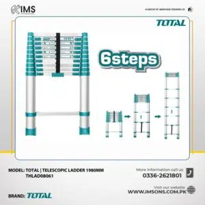 Total | Telescopic ladder 1980mm THLAD08061