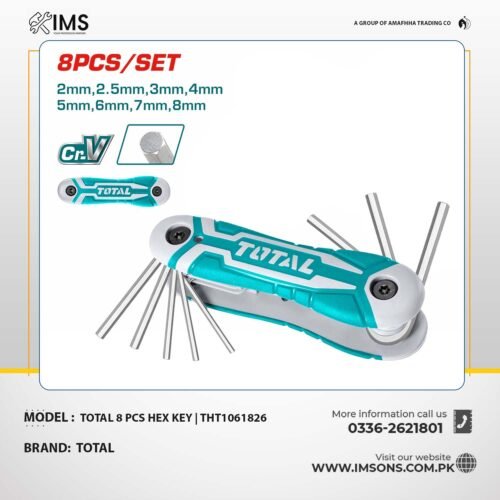 Total 8 Pcs Hex Key | THT1061826