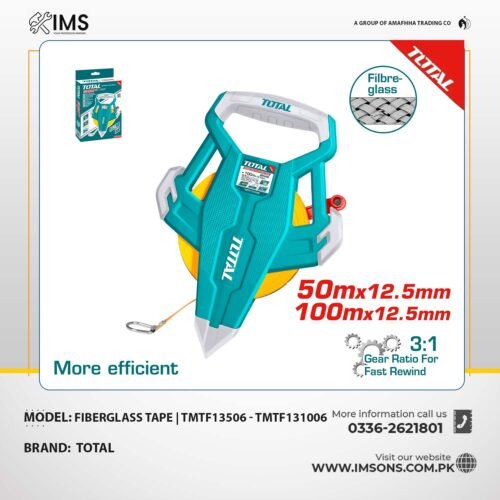 Total Fibreglass Measuring Tape 50M – 100M | TMTF13506 - TMTF131006