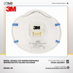 3M 8822 Cup Shaped Disposable Respirator FFP2 Valved Face Mask