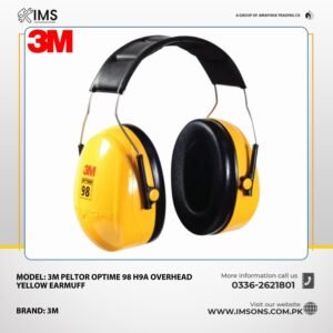 3M PELTOR Optime 98 H9A Overhead Yellow Earmuff