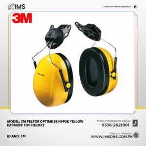 3M Peltor Optime 98 H9P3E Yellow Earmuff For Helmet