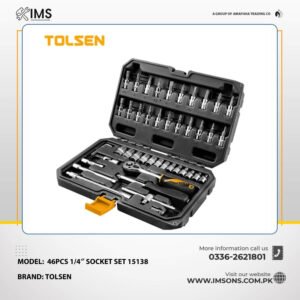 Tolsen 46pcs 1/4″ socket set 15138