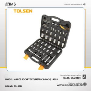 Tolsen 65pcs socket set (metric & inch)