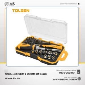 Tolsen 42pcs bits & socket set 20041
