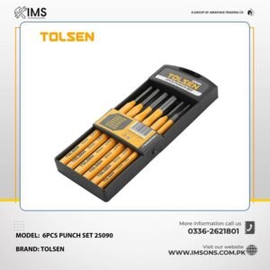Tolsen 25090 6-Piece Punch Set in Plastic Storage Box