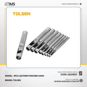 Tolsen 9pcs leather puncher 25093