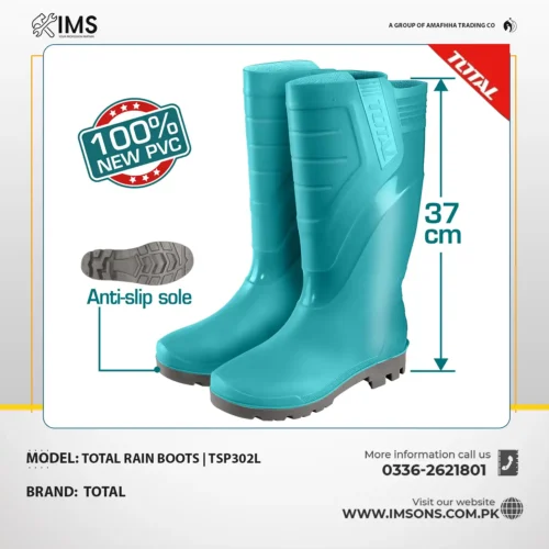 Total TSP302L 100% Waterproof Rain Boots / Gumboots