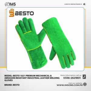 Besto 1021 Premium Mechanical & Abrasion Resistant Industrial Leather Welding Gloves