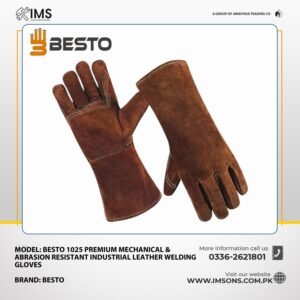Besto 1025 Premium Mechanical & Abrasion Resistant Industrial Leather Welding Gloves