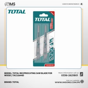 Total Reciprocating Saw Blade for Wood 150 mm × 19 mm × 1.25 mm - TAC52644D