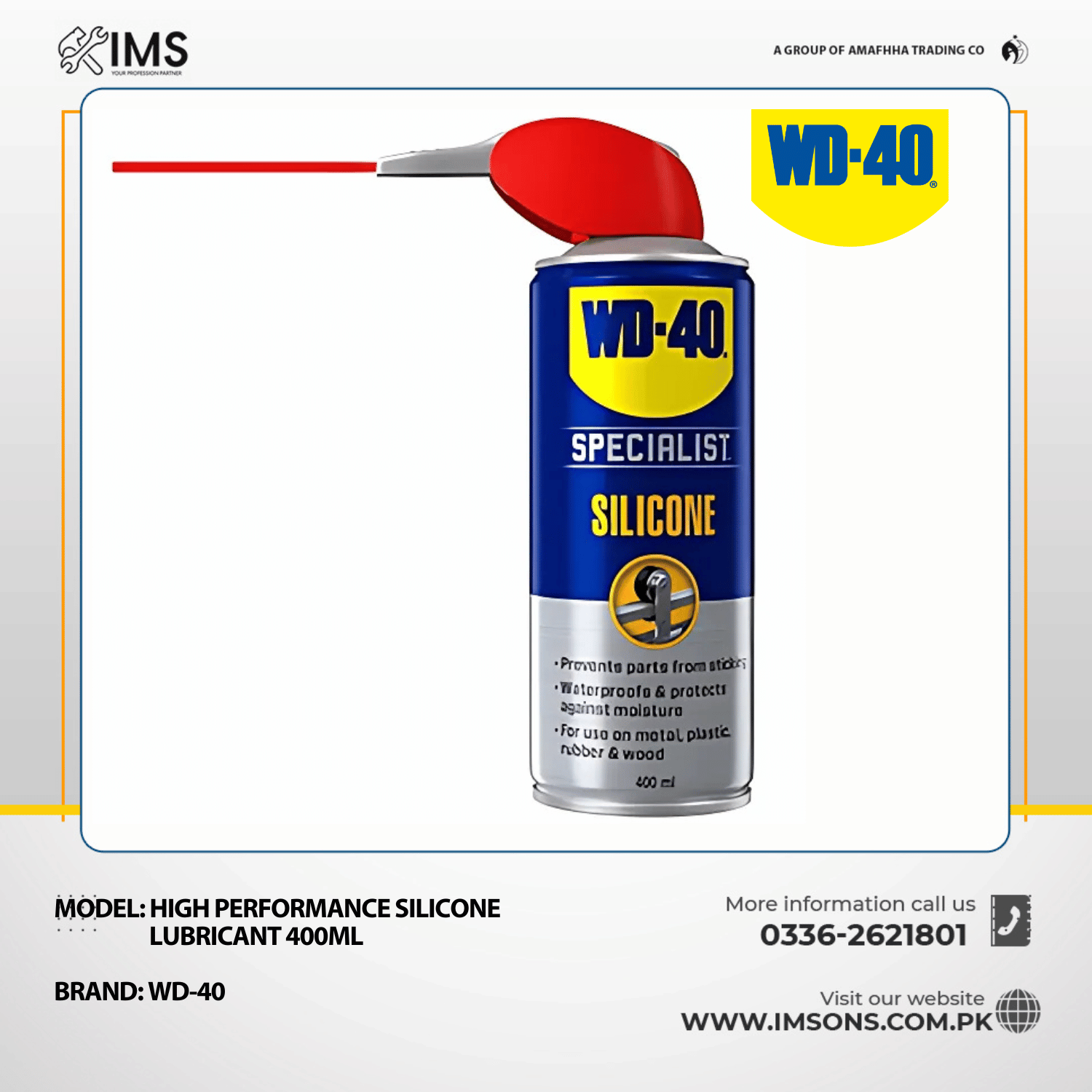 WD-40 Specialist High Performance Silicone Lubricant 400ml - 1