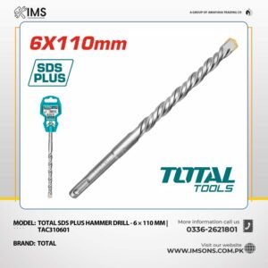 Total SDS Plus Hammer Drill - 6 × 110 mm | TAC310601 - 1