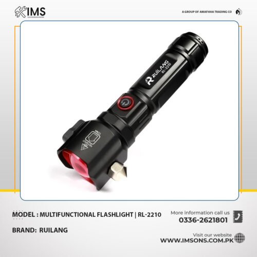 RUILANG RL-2210 Multifunctional Emergency Flashlight with 12000mAh Power Bank