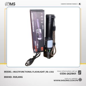 RUILANG RL-LS02 Multifunctional Flashlight with Digital Display | Built-in Power Bank | Durable Aluminum Alloy