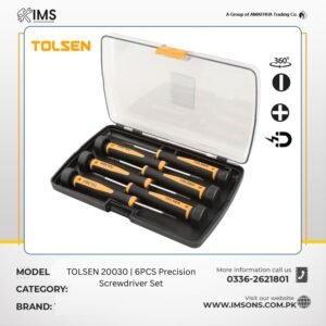 Tolsen 20030 6-Piece Precision Screwdriver Set in Plastic Box