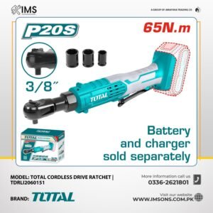 Total Cordless Drive Ratchet, 20 V, 65 Nm | TDRLI2060151
