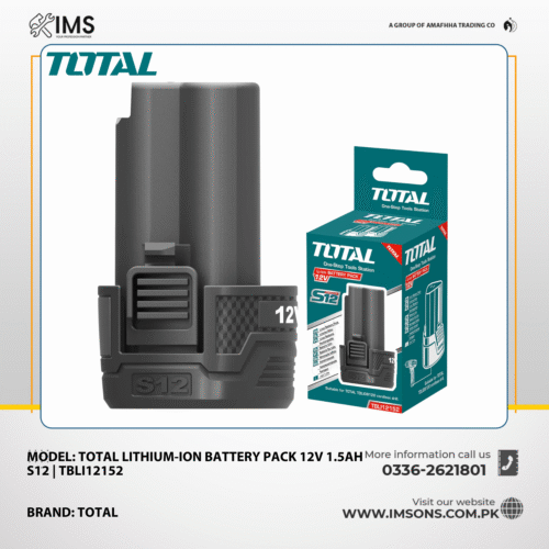 Total Lithium-Ion Battery pack 12V 1.5Ah S12 TBLI12152