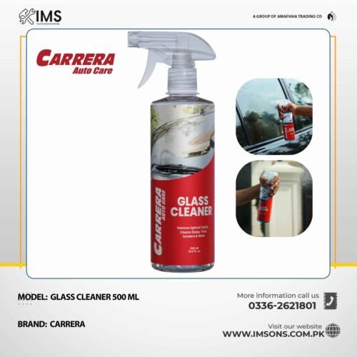 Carrera Glass Cleaner 500ml | Crystal Clear Car & Home Glass Surfaces