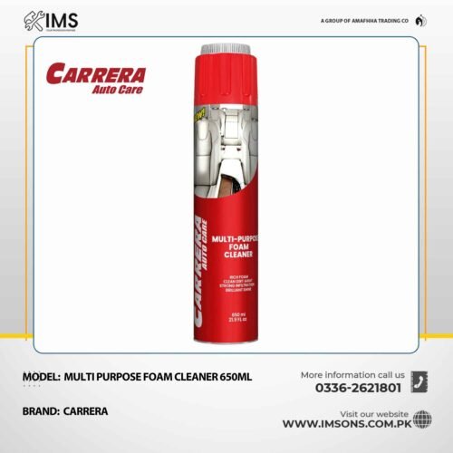 Carrera Multi-Purpose Foam Cleaner 650ml | All-Surface Deep Cleaning Spray