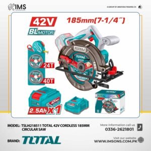 TOTAL TSLI4218511 Brushless Cordless Circular Saw 185mm